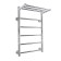 Water towel "Sanprise" Aurora P6, 400x700 mm, with a shelf, right, chrome