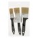 Set of brushes scrap, natural bristles, plastic handle, 1-1.5-2 ", 25, 38, 50 mm