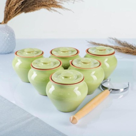 Set "Vyatka Ceramics No. 6" 0.5x6 + Grasp, Salad