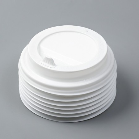 Disposable cover for a glass "white" with a valve, 80 mm-1