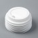 Disposable cover for a glass "white" with a valve, 80 mm