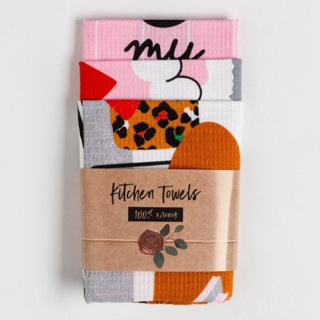 Set of kitchen towels "Dolyana" CATS 35x60 cm - 3pcs-7