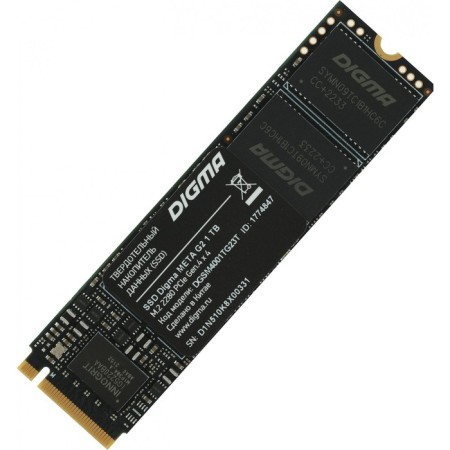 SSD Digma PCI-E 4.0 X4 1TB DGSM4001TG23T META G2 M.2 2280-1