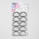 Half rings for bags, d = 25 mm, thickness - 3 mm, 10 pcs, silver color