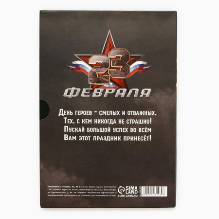 Diary in the soft cover A5, 80 liters, in a gift box "Real Hero"-9