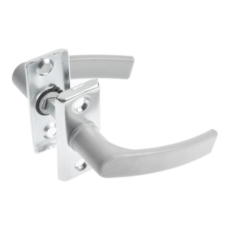 The handle is bilateral tundra, plastic for greenhouses, gray, 1 pc.