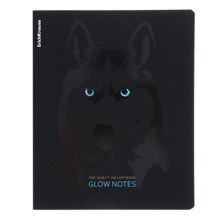 Notebook of 48 sheets in the Erichkrause "Gaze" cage, Soft-Touch lamination, offset 100%, mix-6