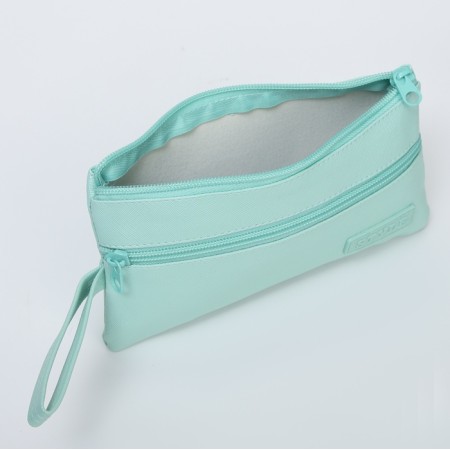 Cosmetic bag simple Style, 19.5*0.5*11, Department for Meln, N/Pocket, Green-2