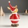Polystone souvenir "Losik in red caftan and cap, with a golden wreath" 8x6x16.5 cm
