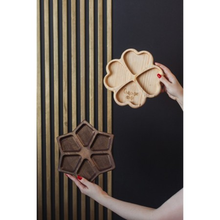 Menzhitsa Author Adelica "Heart", 22 × 22 × 2.5 cm, a whole array of cedar, Milk color-4