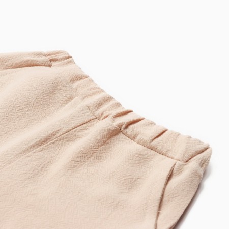 A set for a boy (shirt, shorts) minku, beige color, height 74-80-2