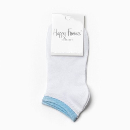 Women's socks, white/blue color, size 35-38-2