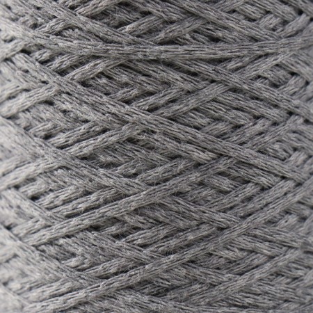 Knitting cord without core 70% cotton, 30% polyester 1mm 200m/60 ± 10g (08 - gray)-2