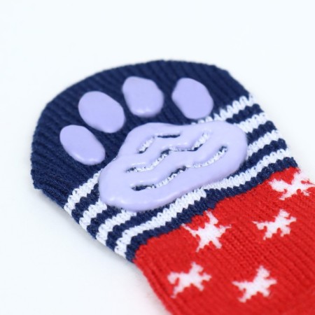 Nosks non -slip "stars", size m (3/4 * 7.5 cm), set 4 pcs-1