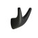 Furniture hook Cappio Goat, two -rod, black color, 3 pcs