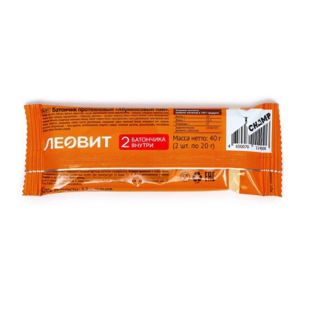 Protein Baton CHAMP "Apricot Pie", 40 g-1