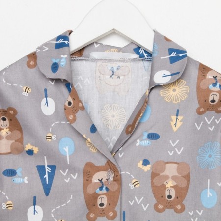 Pajama nursery (shirt, trousers) KAFTAN "Bears", p. 98-104, beige-8