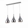 Suspended chandelier ST LUCE. SL874.113.03. GoCce. 3x40 watts, e27, 80x16 cm, chromium color