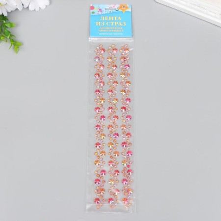 Decorative self -adhesive tape from rhinestones. The length of each 270 mm, width 16 mm.-2