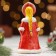 Souvenir "Snow Maiden Snowflake", red fur coat, 12 cm, porcelain