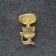 KISA-Talisman keychain, natural amber