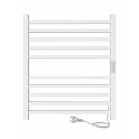 Electric towel Indigo Attic, 600x500 mm, timer, hidden installation, white-1