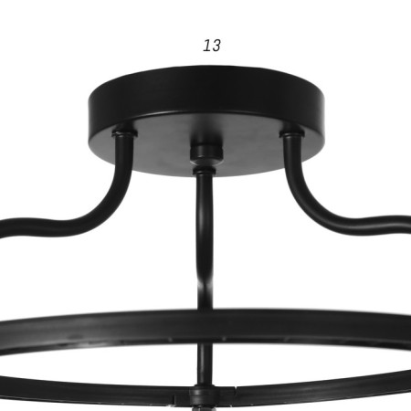 Caucasus "Compact" 3x40W E27 Black 45x45x42 cm.-5