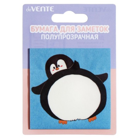 Block with a sticky edge of 74 x 74 mm, Devente Funny Animals, 30 sheets, 4 colors, mix-5