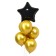 Bouquet of balloon "Star" gold chrome, set of 7 pcs.