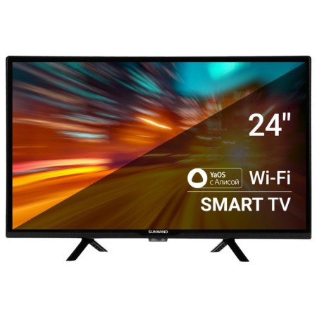 TV LED Sunwind 24 "Sun-LED24XS310 Yandex Black HD 60HZ DVB-T DVB-T2 DVB-C DVB-S 1068628