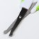 Baby scissors, manicure, with a cap, white/green color