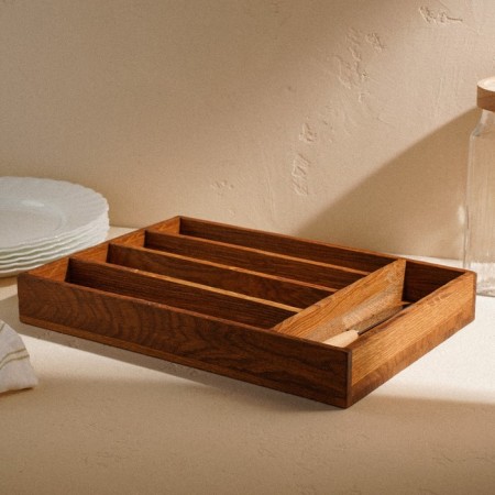 A box of natural oak for cutlery Sima-Land Home, 34 × 25 × 5 cm-4