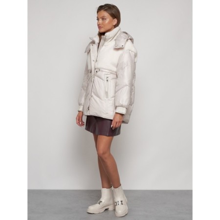 Winter jacket, size 50, beige color-1