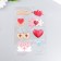 Plastic sticker "Love" mix 15x10 cm