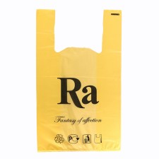 Package Polyethylene T -shirt 30 + 16 x 53 cm, 18 μm, yellow 