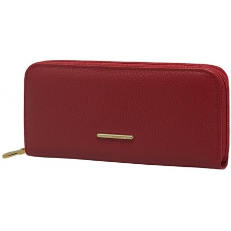 Nice lightning purse, matte leather, red color