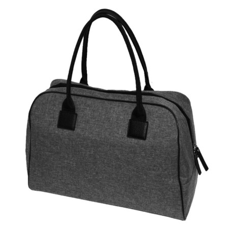 Road Bag VD44-05311, gray, waterproof fabric with genuine leather inserts, 44x-1
