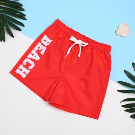 Battle shorts for the boy KAFTAN "Beach", 98-104, Red