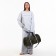 Road bag with zipper, external pocket, shoe compartment, long belt, khaki color