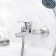 Bath mixer RMS SL86-009, single-leaf, shower set, cast surgery, wall, chrome 442504