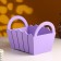 Kashpo wooden 25 × 16 × 17 cm "Maria", side handles, MDF, purple