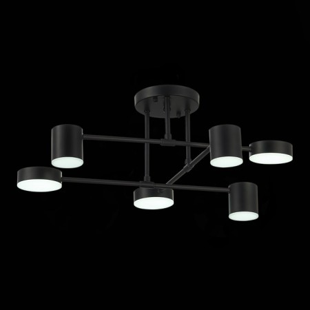Ceiling EVOLUCE lamp. Sle201042-06. Nobel. 6x7 W, LED, 4000K, 3024 LM, 57x57x25 cm, black color-15