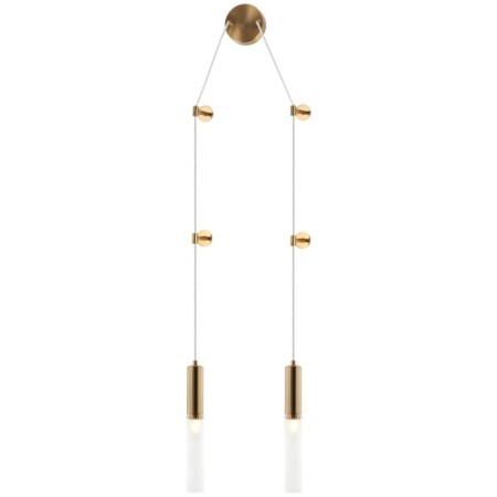 Wall-flowing lamp SATORI 2XE14 40W, size 15-300x6-7x53-150 cm, bronze color-2