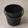 A household bucket with a measured scale "Dachnaya", 10 l, the color is black