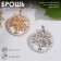 Brooch-reinforcing “Tree of Life” with a bird (indivisible packing 12 pcs., Price per pcs.), Mix color