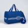 Sports bag with lightning, long belt, blue color