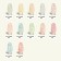 Gel nail polish, "Milk Potal", 3 phase, 8ml, LED/UV, white/pink color (05)