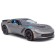 MASTO DIE-CAST 2017 Corvette Grand Sport, 1:24, silver color