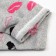 Women's socks minku "lipsticks", gray color, size 36-37 (23 cm)