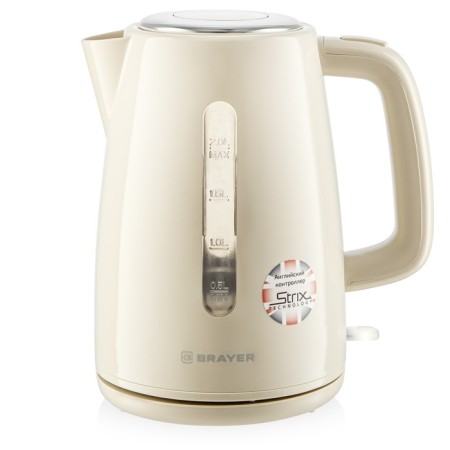 Electric kettle Brayer 1069br, plastic, 2 l, 2200 watts, white